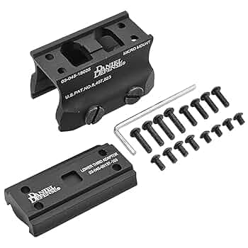 新品 未使用 実物 DANIEL DEFENSE CAR EZ MOUNT Evolution Gear 製 】T1 / T2 対応 Daniel Defense Micro Mount